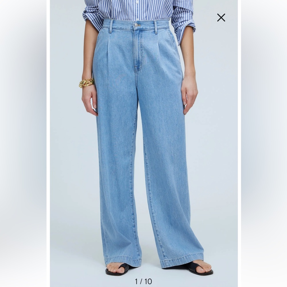 Madewell The Harlow Wide-Leg Jean: Airy Denim Edition